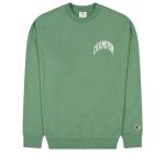 Grüne Bestickte Champion Herrensweatshirts aus Baumwollmischung Größe M 