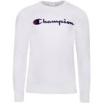 Reduzierte Weiße Unifarbene Casual Langärmelige Champion Herrensweatshirts aus Baumwolle Größe XXL 