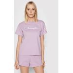 Reduzierte Violette Champion T-Shirts für Damen Größe M 