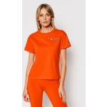 Reduzierte Orange Vintage Champion T-Shirts für Damen Größe XS 