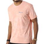 Reduzierte Rosa Champion T-Shirts aus Baumwolle für Herren Größe XL 