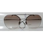 Silberne Chanel Pilotenbrillen aus Titan für Damen 