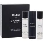 Chanel Bleu de Chanel 3x 20 ml 60 ml Eau de Parfum Nachfüllung für Manner