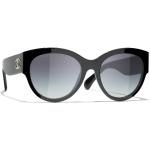 Schwarze Chanel Cateye Sonnenbrillen für Damen 