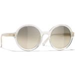 Reduzierte Weiße Chanel Damensonnenbrillen 