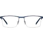 Blaue ChangeMe Rechteckige Runde Brillen aus Metall für Herren 