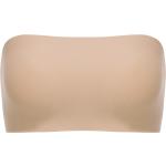 Nudefarbene Unifarbene Trägerlose BHs aus Polyamid ohne Bügel für Damen Übergrößen 