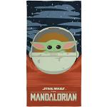 Bunte Character World Star Wars The Mandalorian Kinderhandtücher aus Baumwolle 70x140 