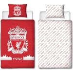 Character World Offizielles Liverpool FC Bettwäsche-Set für Einzelbett, Farbdesign, wendbar, 2-seitiger Fußball-Bettbezug, offizielles Merchandise-Produkt, inklusive passendem Kissenbezug