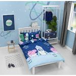 Blaue Character World Peppa Wutz Bettwäsche Sets & Bettwäsche Garnituren mit Weltallmotiv aus Polyester schnelltrocknend 135x200 