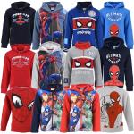 Reduzierte Graue Spiderman Kinderhoodies & Kapuzenpullover für Kinder mit Reißverschluss aus Polyester für den für den Herbst 