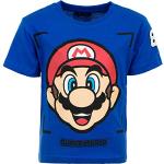 Marineblaue Kurzärmelige Super Mario Kinder T-Shirts aus Baumwolle für Jungen für den für den Frühling 