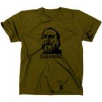 Charles Bukowski Kult T-Shirt, Oliv, XXL