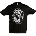 Charles Bukowski Portrait Kinder Jungen T-Shirt, Größe: 6 Jahre