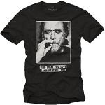 Charles Bukowski T-Shirt für Herren Zitat FIND What You Love schwarz Größe XXL