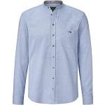 Hellblaue Charles Colby Stehkragen Stehkragenhemden mit Knopf aus Baumwolle für Herren Größe 5 XL 