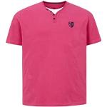 Pinke Charles Colby T-Shirts aus Baumwolle für Herren Größe XXL Große Größen 