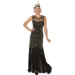 Reduzierte Silberne Buttinette Charleston-Kostüme & 20er Jahre Kostüme mit Pailletten aus Jersey Größe M 