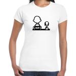 Charlie Brown Und Snoopy Damen T-Shirt