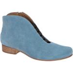 Hellblaue Elegante Ankle Boots & Klassische Stiefeletten für Damen Größe 35 