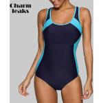 Schwarze Damenschwimmanzüge & Damensportbadeanzüge Handwäsche mit offener Rückenpartie Größe XS 1-teilig 