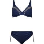 Dunkelblaue CHARMLINE Bikini-Tops mit Bügel für Damen 