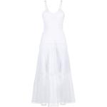 Reduzierte Weiße Maxi Sommerkleider für Damen Größe L für den für den Sommer 