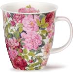 Rosa Blumenmuster Romantische Dunoon Becher & Trinkbecher aus Porzellan 1-teilig 