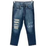 Cheap Monday Damen Anti Botschaft Blau Bequemer Straight Fit Kurze Jeans W31