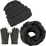 Graue Schlauchschals & Loop-Schals für Damen Einheitsgröße für den für den Winter 