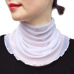 Weiße Unifarbene Schlauchschals & Loop-Schals aus Seide für Damen Einheitsgröße für den für den Sommer 