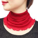 Rote Unifarbene Schlauchschals & Loop-Schals aus Seide für Damen Einheitsgröße für den für den Sommer 