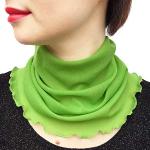 Grüne Unifarbene Schlauchschals & Loop-Schals aus Seide für Damen Einheitsgröße für den für den Sommer 