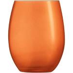 Orange Runde Kristallgläser 350 ml aus Kristall 6-teilig 