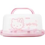 Pinke Hello Kitty Runde Kuchenplatten aus Kunststoff mit Deckel 1-teilig 