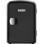 Chefman Mini Portable Black Personal Fridge Cools Or Heats & Provides Compact Storage For Skincare, Snacks, Or 6 12oz Cans W/A Lightweight 4-liter Capacity To Take On The Go