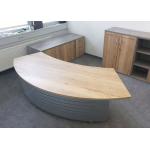 Chef-Büro-Schreib-Tisch Kombination elektrisch höhenverstellbar Pendo Polar Wing STCC Auswahl Farbe Optionen