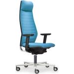 Anthrazitfarbene Rovo Ergonomische Bürostühle & orthopädische Bürostühle  pulverbeschichtet aus Kunststoff mit Armlehne 