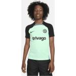 Chelsea FC Strike Third Nike Dri-FIT Fußball-Kurzarm-Oberteil aus Strickmaterial für ältere Kinder - Grün