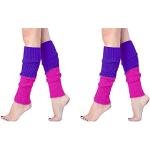 Violette Skater Beinstulpen maschinenwaschbar für Damen Einheitsgröße für Partys 