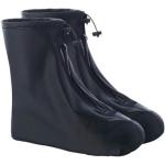 Schwarze Schuhüberzieher & Regenüberschuhe mit Reißverschluss aus PVC leicht für Herren 