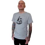 Graue Oversize Nachhaltige T-Shirts aus Jersey für Herren Größe 3 XL Tall 