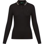 Reduzierte Schwarze Elegante Langärmelige Chervo Langarm-Poloshirts aus Jersey für Damen Größe L für den für den Herbst 