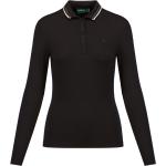 Reduzierte Schwarze Elegante Langärmelige Chervo Langarm-Poloshirts aus Jersey für Damen Größe XL für den für den Herbst 