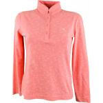 Pinke Langärmelige Chervo Stehkragen Langarm-Poloshirts aus Baumwolle für Damen Größe S 