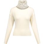 Reduzierte Weiße Elegante Chervo Rollkragen Kaschmir-Pullover aus Wolle für Damen Größe S für den für den Winter 