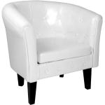 Weiße Miadomodo Lounge Sessel aus Holz 