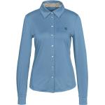 Stahlblaue Sportliche Cheval de Luxe Outdoor-Hemden für Damen Größe L 