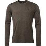 Reduzierte Braune Langärmelige T-Shirts aus Baumwolle für Herren Größe XL für den für den Sommer 