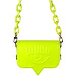 Neongelbe Chiara Ferragni Handtaschen aus Kunstleder 